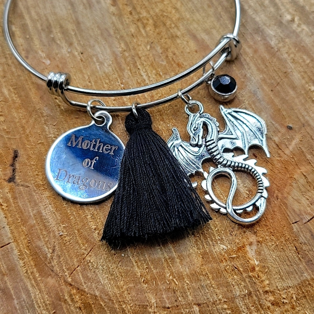 Game of Thrones Mother of Dragons adjustable charm bracelet